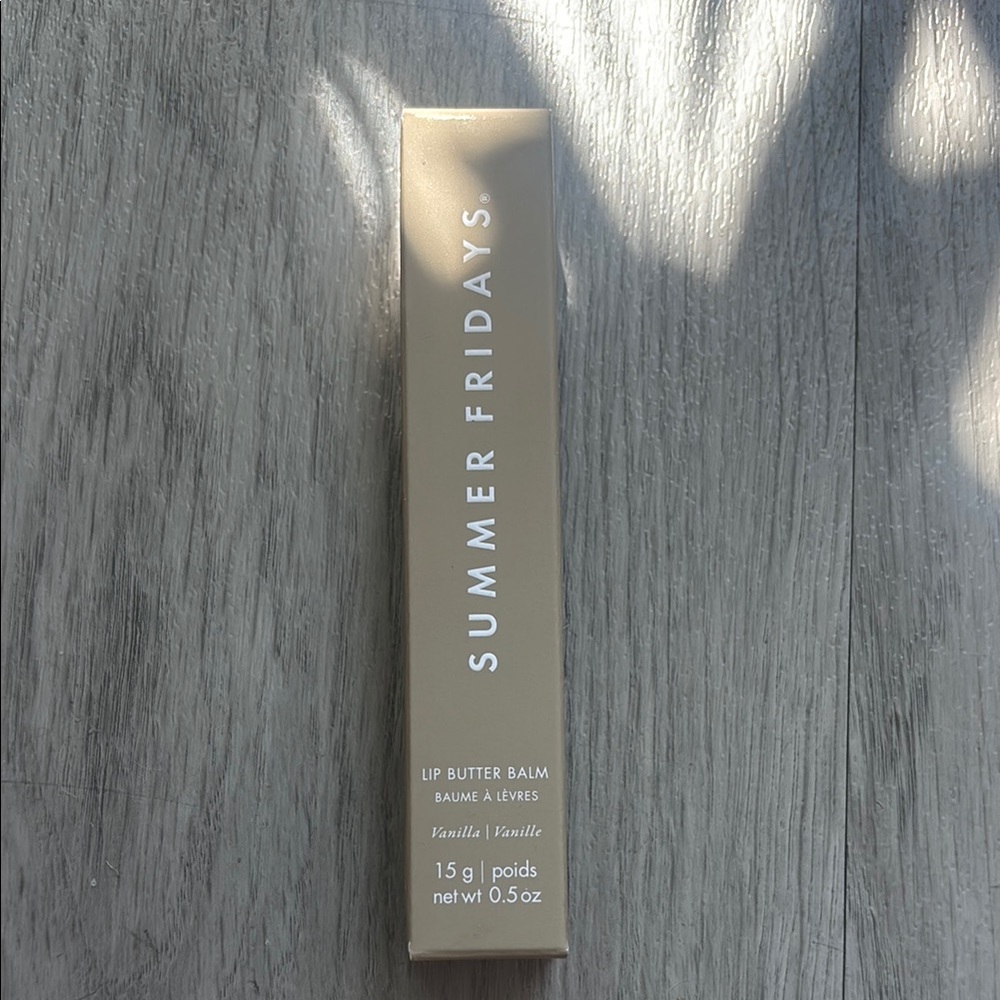 Summer Fridays Vanilla Lip Balm in Cream Packaging